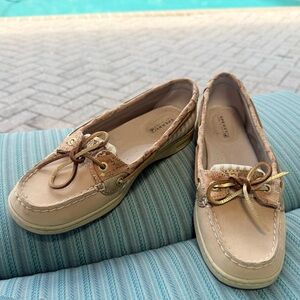 Sperry’s with White and Gold Detailing